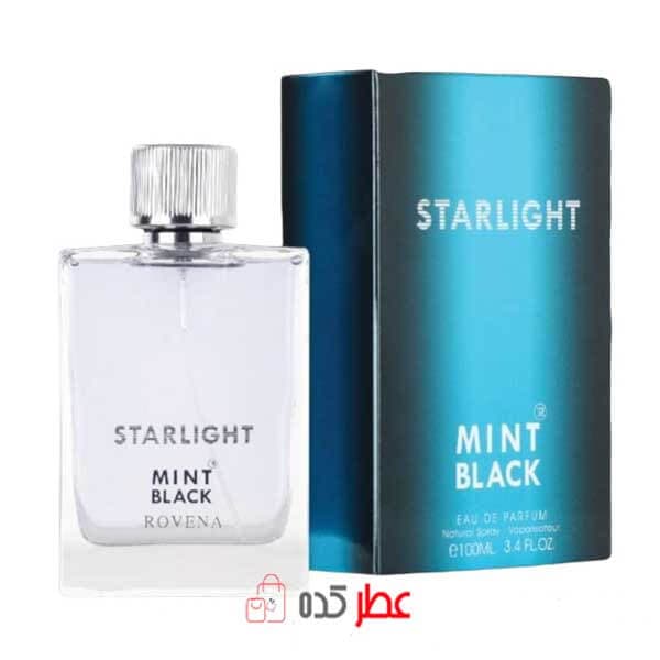 ادکلن مردانه روونا Rovena Mint Black Starlight حجم 100 میل “مونت بلنک استارلایت”