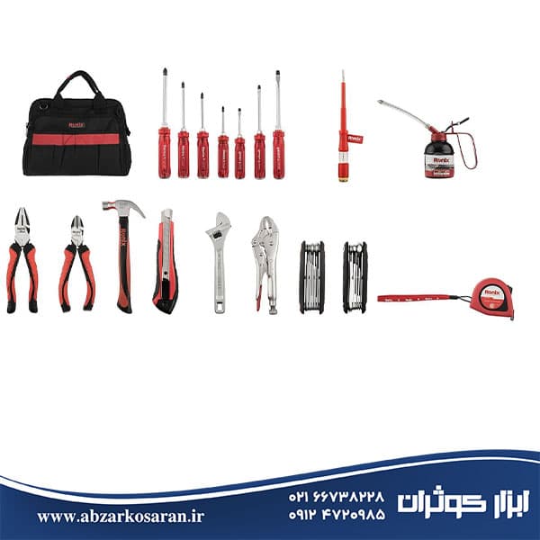 کیف ابزار با متعلقات رونیکس Ronix مدل RH-9101 — تصویر ۲
