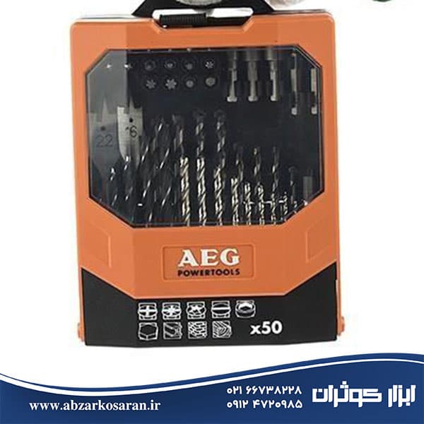 مجموعه 50 عددی سری پیچگوشتی و مته آاگ AEG مدل 430411-B
