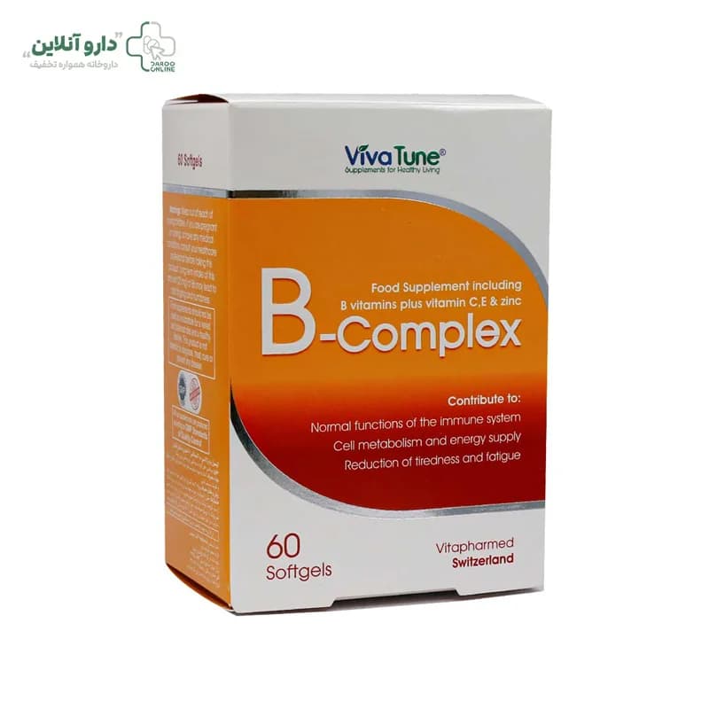 سافت ژل ب کمپلکس ویواتون Viva Tune بسته 60 عددی — تصویر ۲