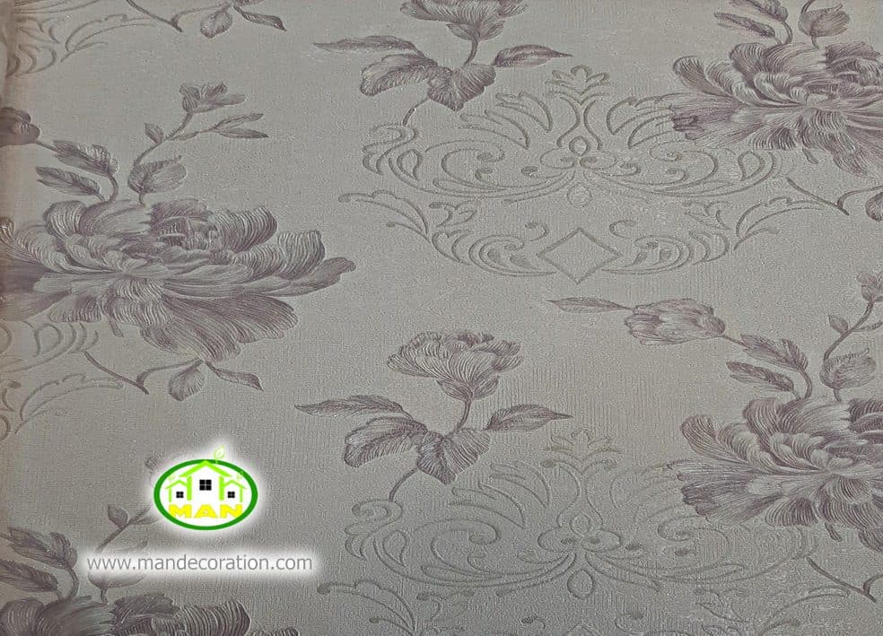 کاغذ دیواری اتاق خواب کالباسی رنگ آمیتیست کد: 10177 — تصویر ۲