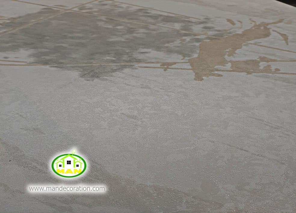 کاغذ دیواری مدرن هندسی کرم رنگ آمیتیست کد: 10219 — تصویر ۳