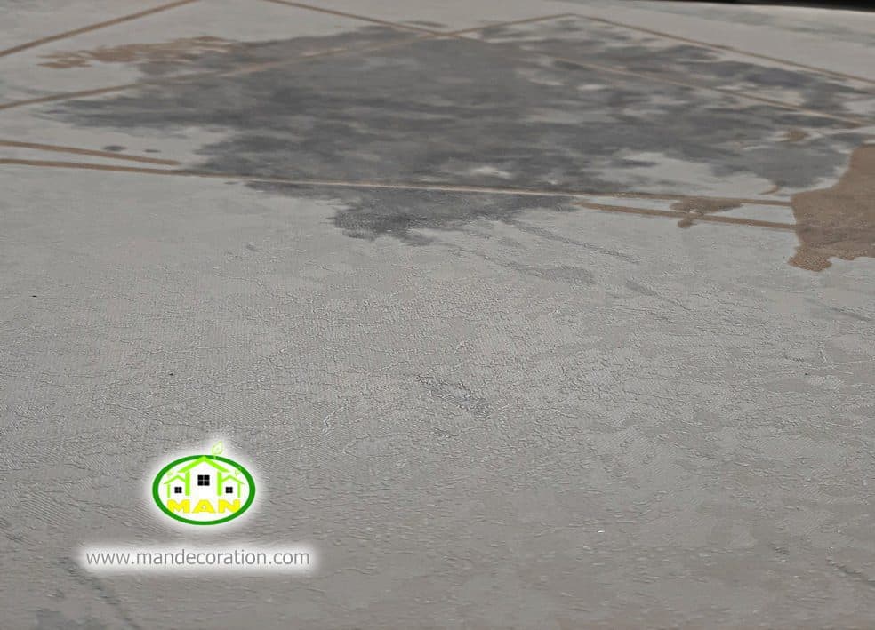 کاغذ دیواری مدرن هندسی طوسی آمیتیست کد: 10217 — تصویر ۳