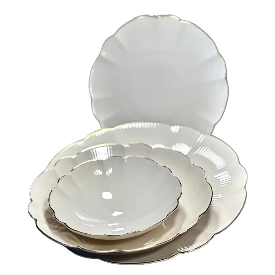 سرویس چینی الیزابت پرو 12 نفره 112 پارچه چینی توس ژانوس قالب آیریس — تصویر ۳