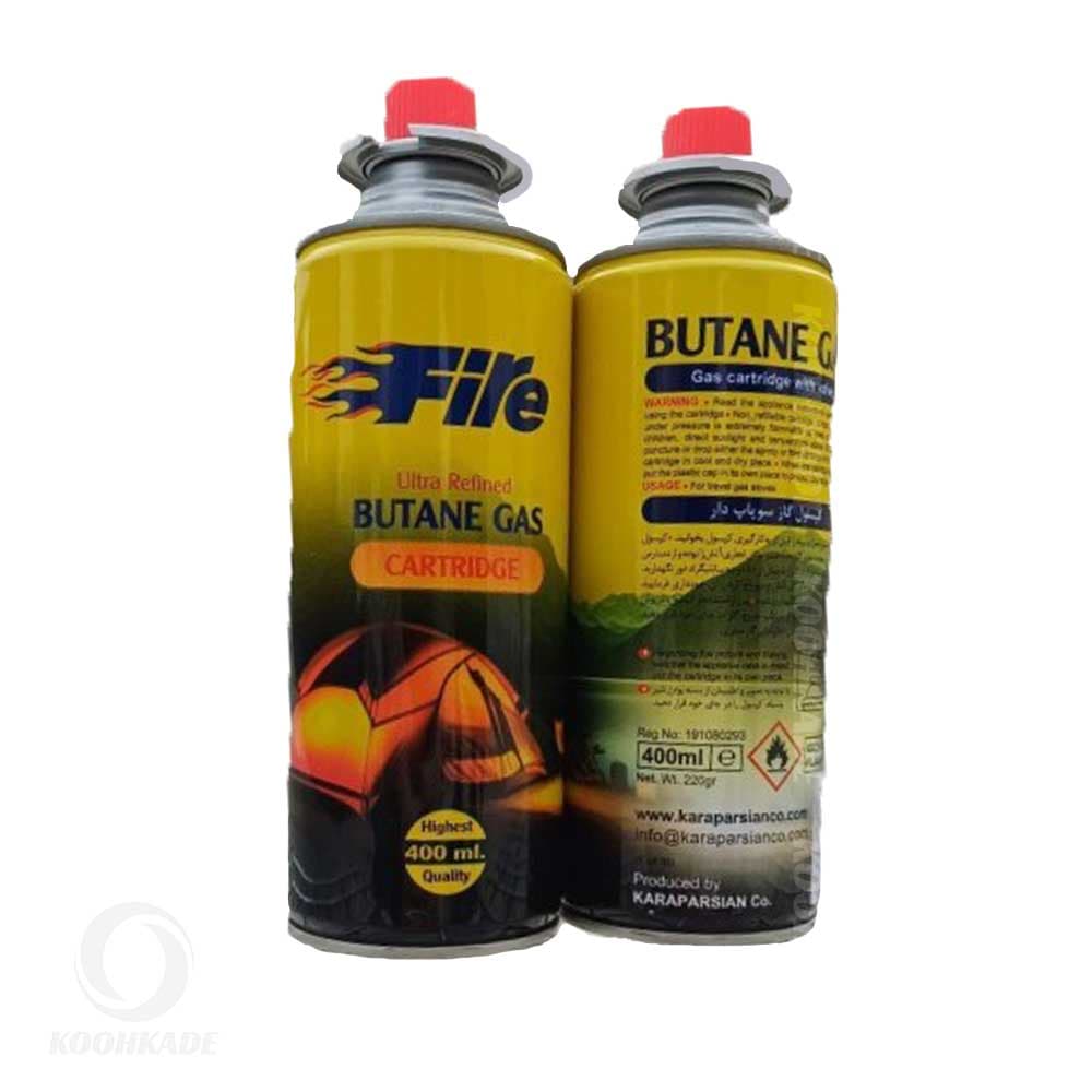 کپسول گاز سوپاپ دار BUTANE GAS 400ML