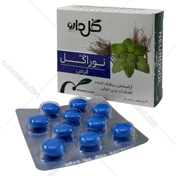 قرص روکش ‎دار نوراگل گل دارو 30 عددی