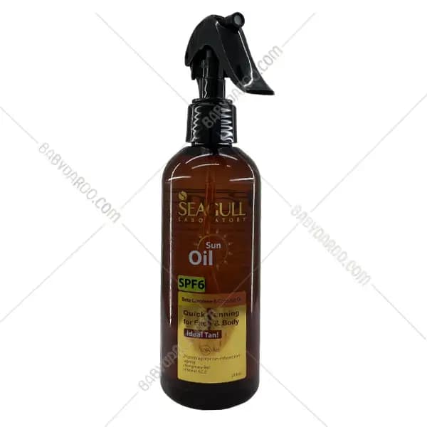 اسپری روغن برنزه کننده و ویتامینه SPF6 سی گل