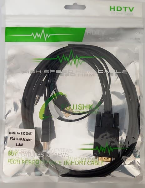 کابل تبدیل VGA به HDMI فوجیسکا مدل FJCD0637 — تصویر ۲