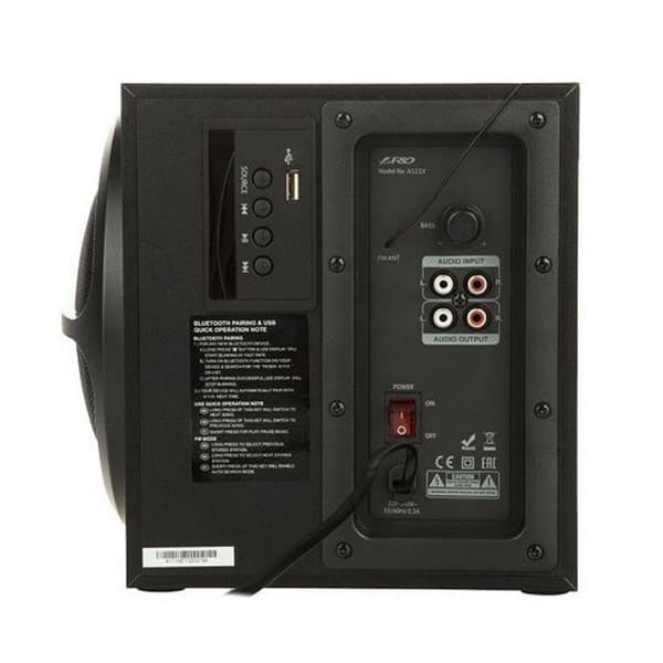 اسپیکر 3 تکه بلوتوثی FENDA فندا مدل F&D A111X (با قدرت 3500W) — تصویر ۲