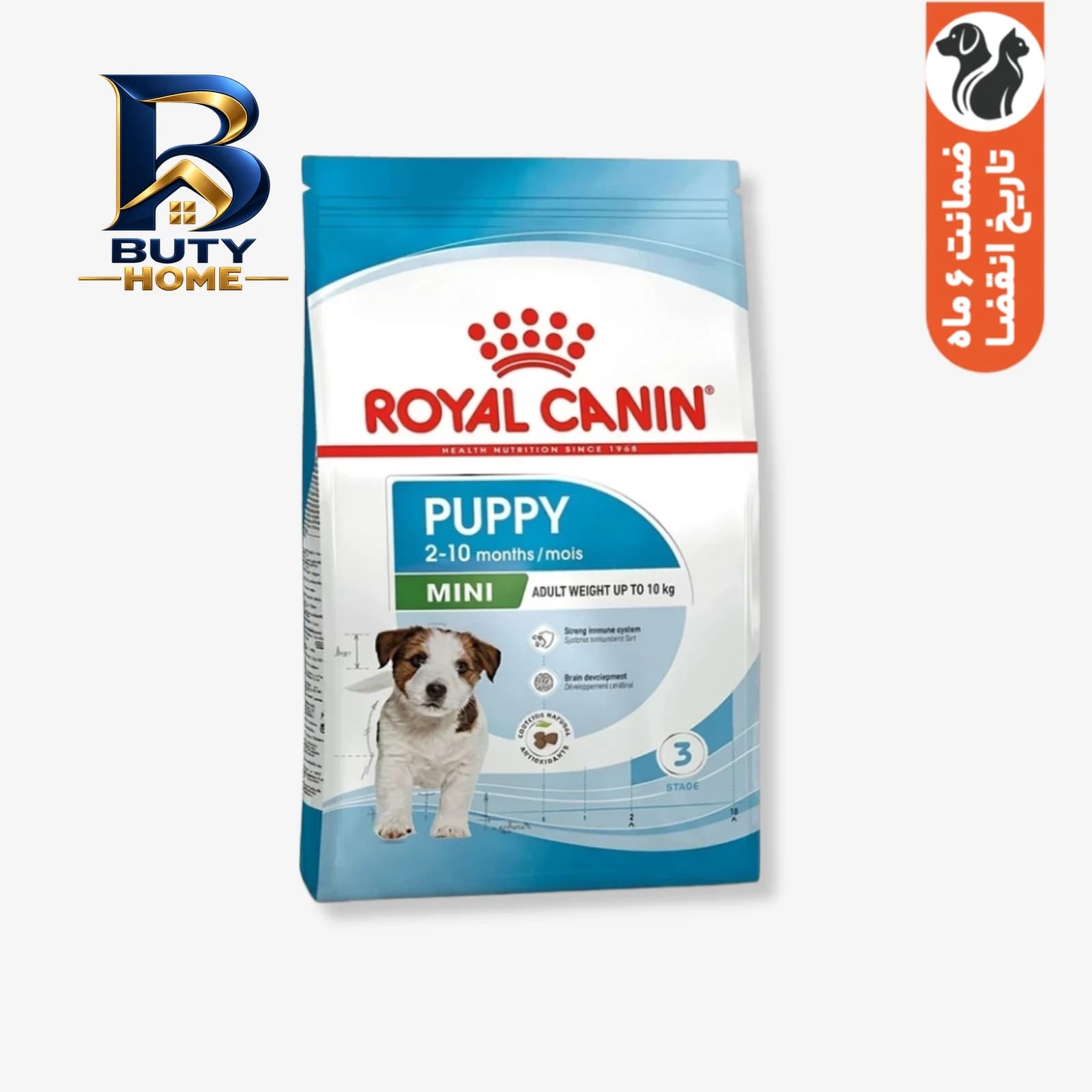 غذای خشک توله سگ نژاد کوچک رویال کنین مدل Mini Puppy با وزن 2 کیلوگرم — تصویر ۶