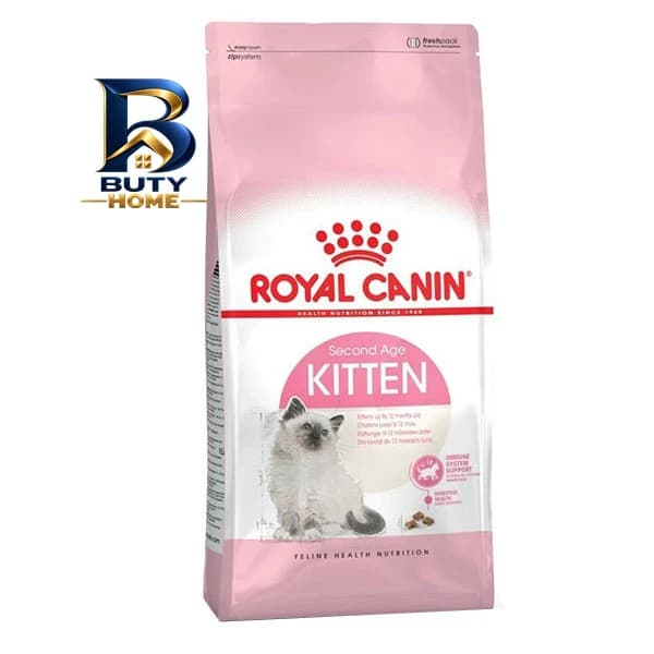 غذای خشک بچه گربه رویال کنین مدل kitten second age وزن 2 کیلوگرم