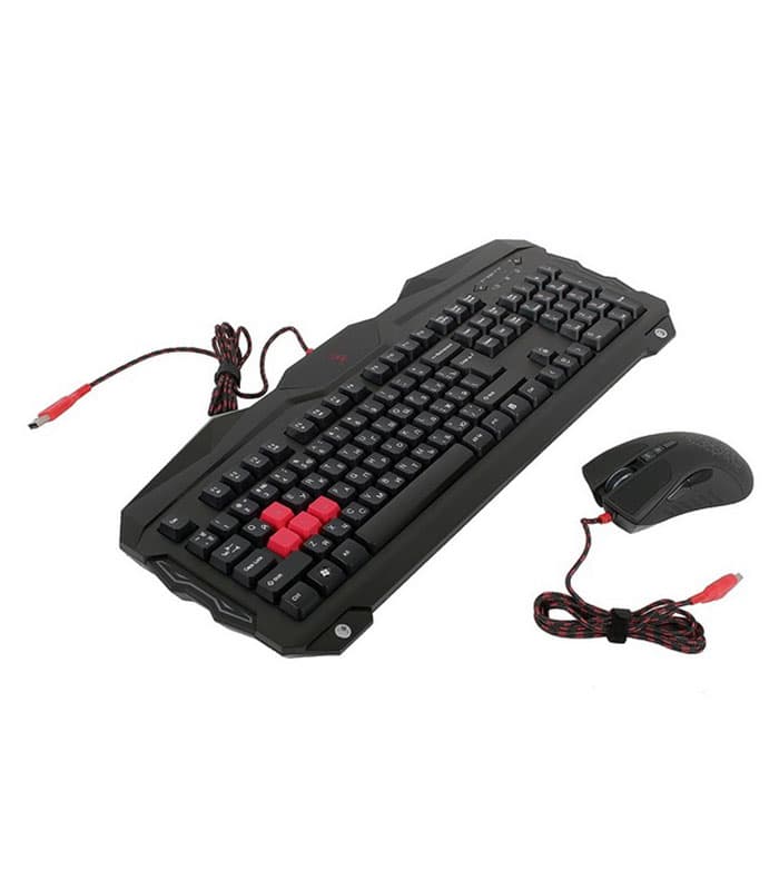 کیبورد و موس سیمی گیمینگ ای فورتک بلادی مدل A4TECH BLOODY B2100 (اصل) — تصویر ۶