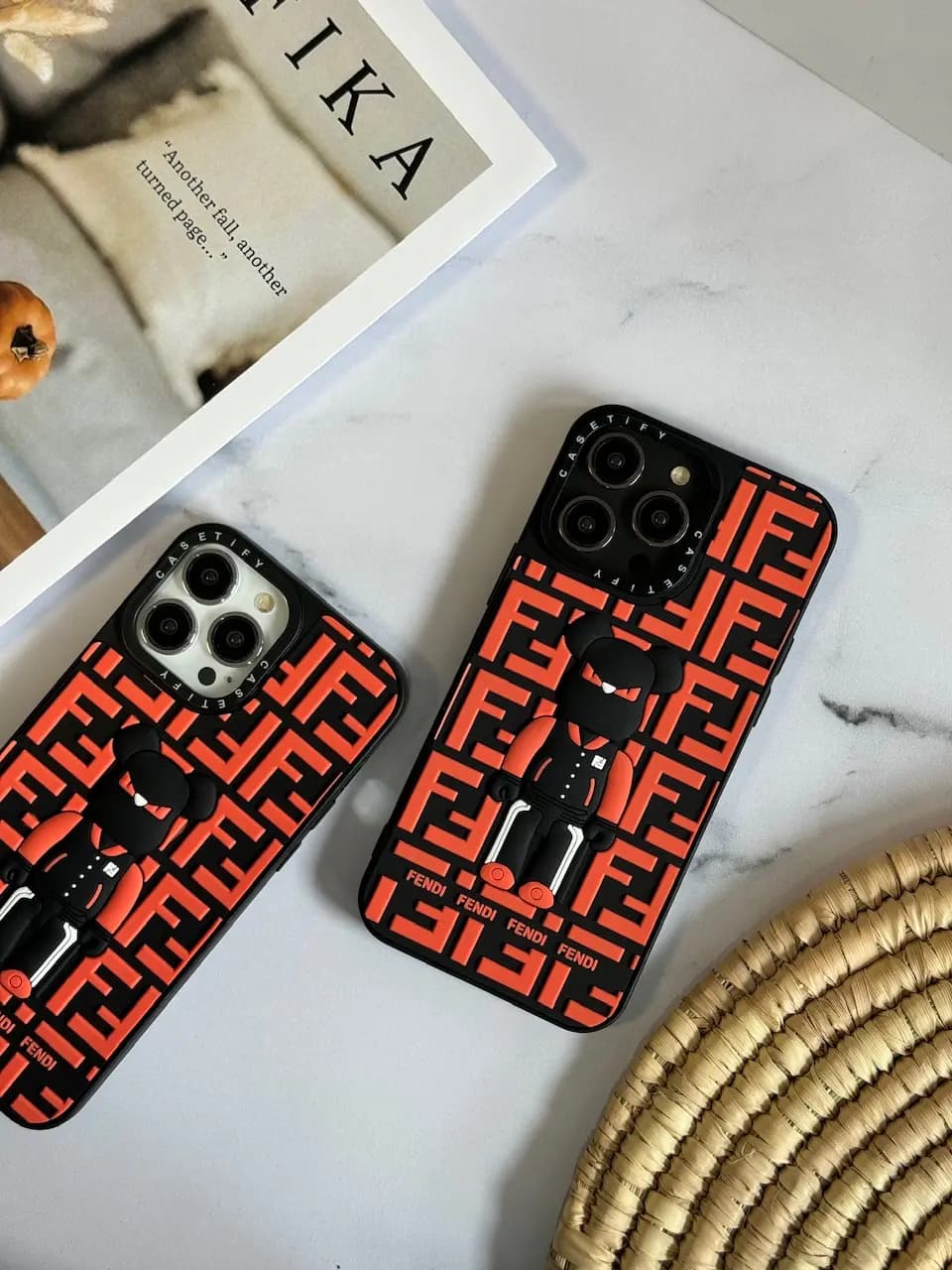 قاب FENDI سیلیکونی برجسته (کدC1475) — تصویر ۵