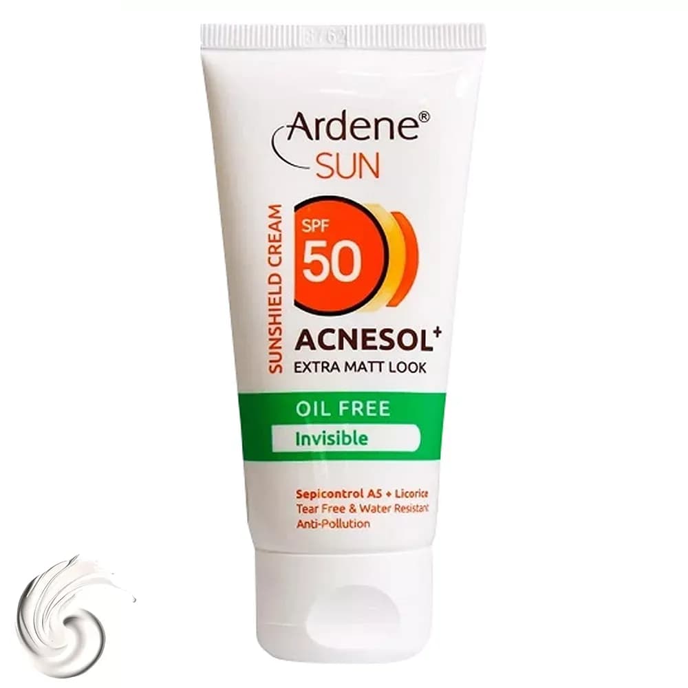 کرم ضدآفتاب آردن SPF50 مدل ACNESOL مناسب پوست چرب حجم 50 میلی‌لیتر