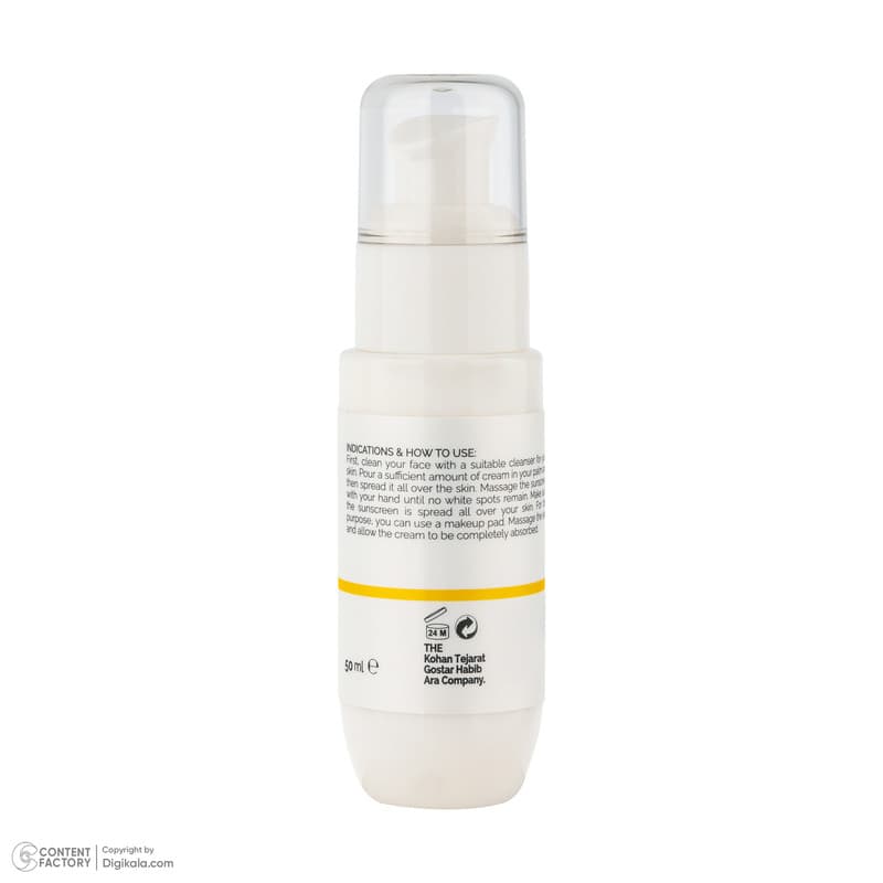 کرم ضد آفتاب بی‌رنگ تیلسیم SPF 50 مدل Daily ‌محافظ UVA،UBA مناسب برای انواع پوست حجم 50 میلی لیتر — تصویر ۴