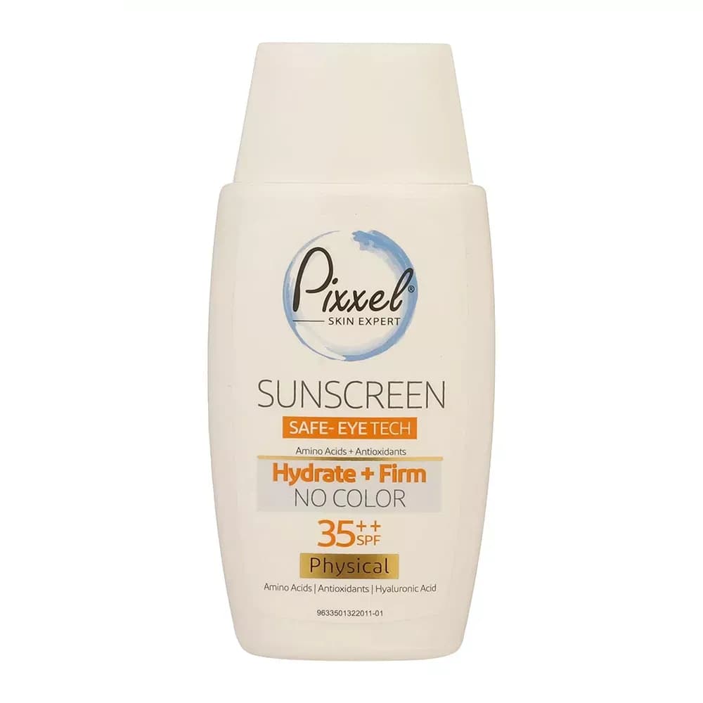 کرم ضد آفتاب دور چشم بی رنگ فیزیکال پیکسل SPF35 حجم 50 میلی‌لیتر