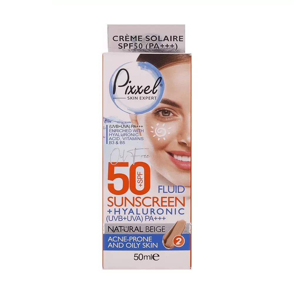 کرم ضد آفتاب رنگی پوست خشک پیکسل SPF50 مدل Natural BEIGE حجم 50 میلی‌لیتر — تصویر ۴
