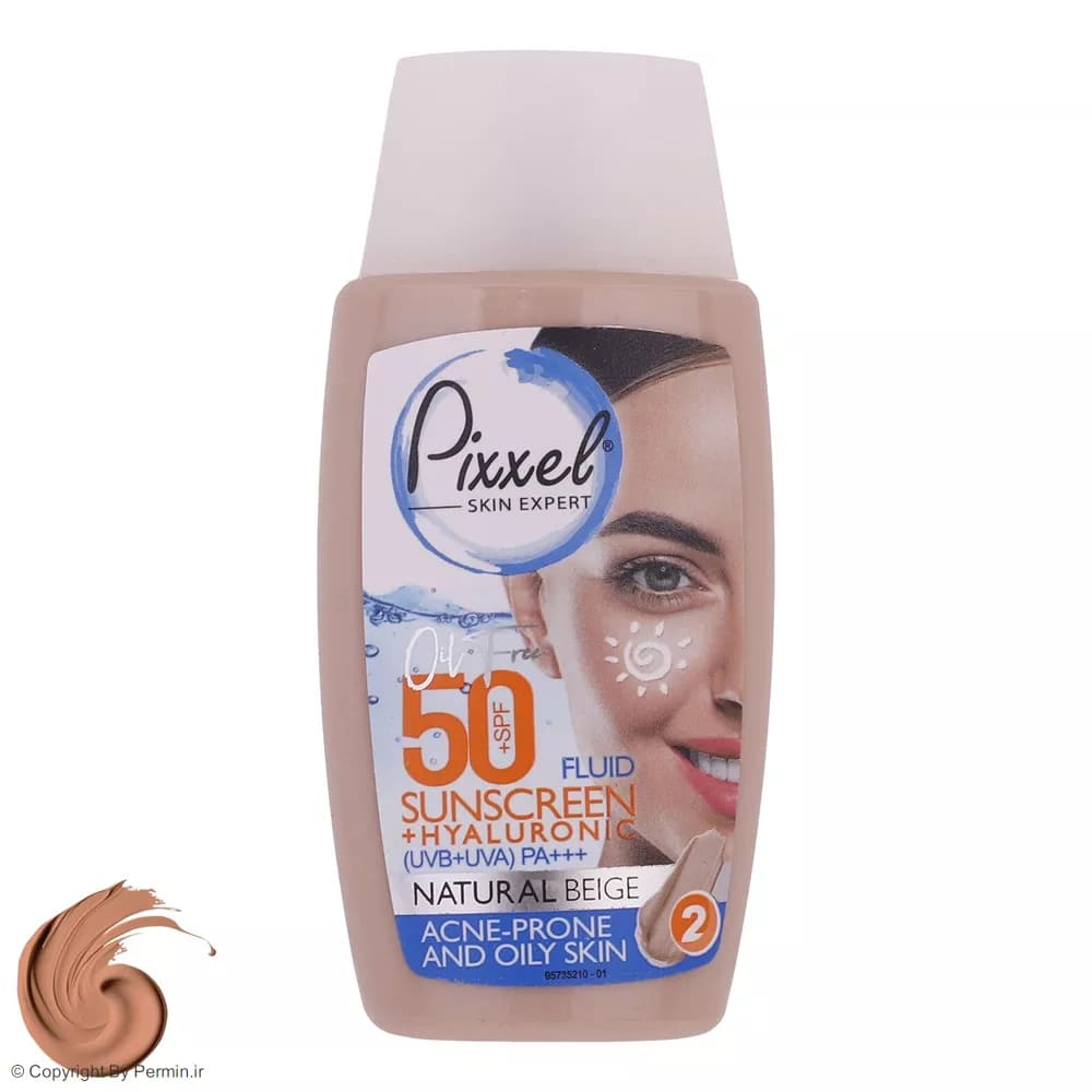 کرم ضد آفتاب رنگی پوست خشک پیکسل SPF50 مدل Natural BEIGE حجم 50 میلی‌لیتر — تصویر ۸