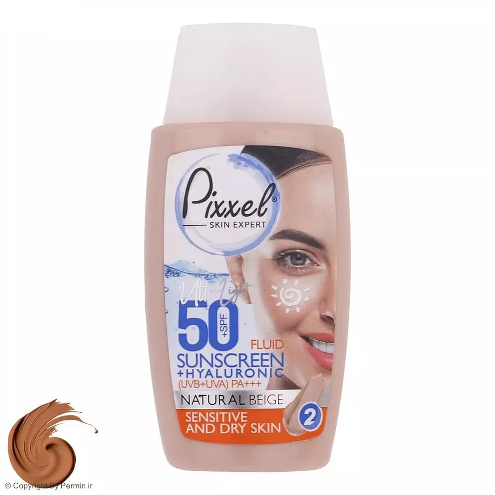 کرم ضد آفتاب رنگی پوست خشک پیکسل SPF50 مدل Natural BEIGE حجم 50 میلی‌لیتر — تصویر ۶