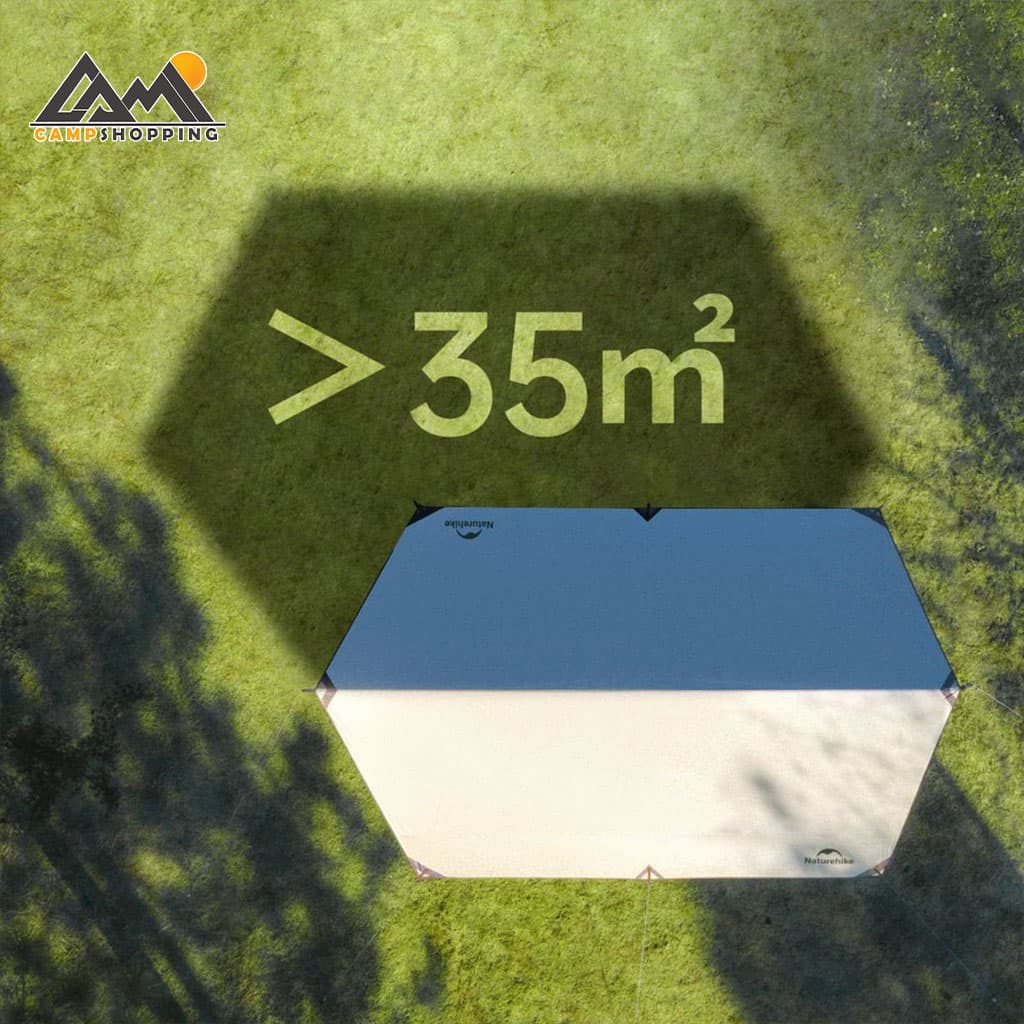 سایبان تارپ نیچرهایک مدل HEXAGONAL کد C2350WS010 – سایز S — تصویر ۶