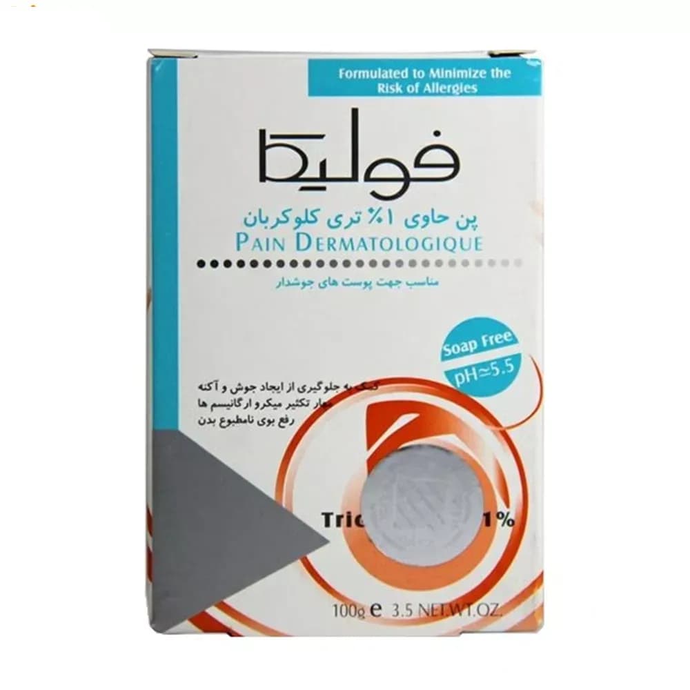 پن شستشو فولیکا مدل TCC مناسب پوست‎ حساس و مستعد به آکنه وزن 100 گرم