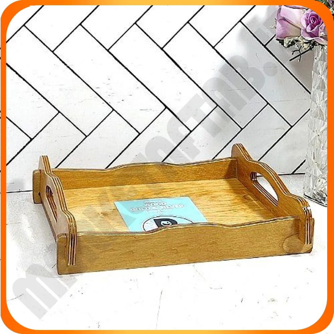 سینی تمام چوب مستطیل کلاسیک کوچک زومبا