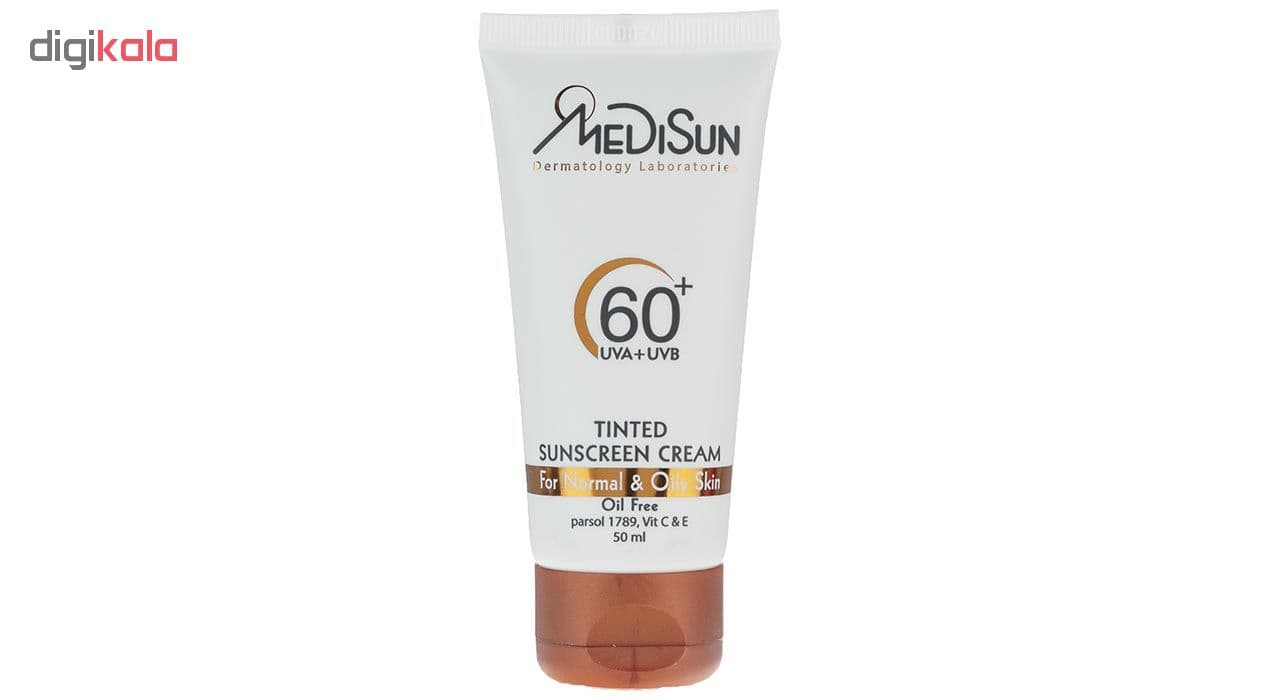کرم ضد آفتاب رنگی مدیسان SPF 60 مدل Tinted ‌مناسب پوست‌های چرب و معمولی حجم 50 میلی‌لیتر — تصویر ۸