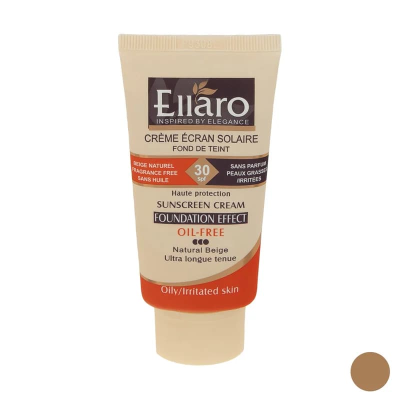 کرم ضد آفتاب رنگی الارو SPF30 سری Foundation Effect مدل Natural Beige محافظ UVB، مناسب پوست‌های چرب و حساس تحت لیسانس حجم 40 میلی‌لیتر — تصویر ۱۲