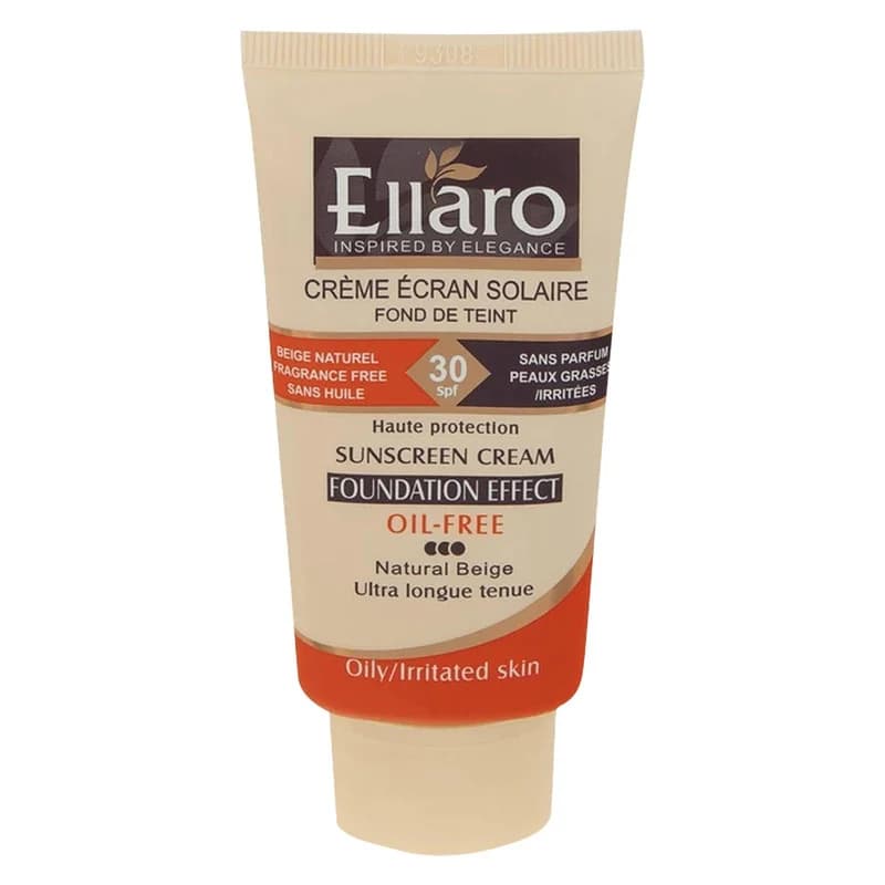 کرم ضد آفتاب رنگی الارو SPF30 سری Foundation Effect مدل Natural Beige محافظ UVB، مناسب پوست‌های چرب و حساس تحت لیسانس حجم 40 میلی‌لیتر — تصویر ۱۰