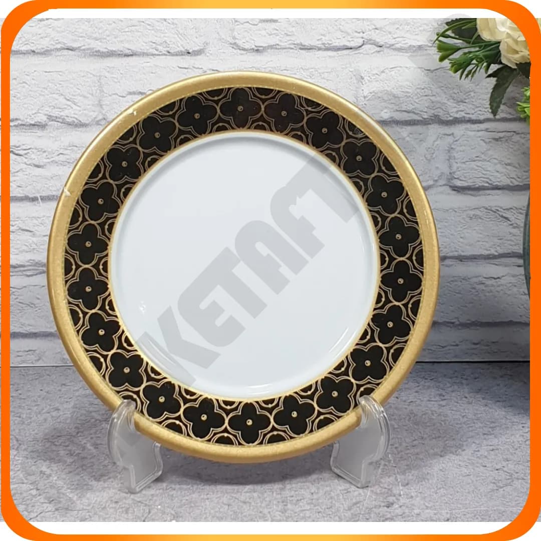 213 پیش دستی میوه گرد لیون مشکی طلایی اوپال جام