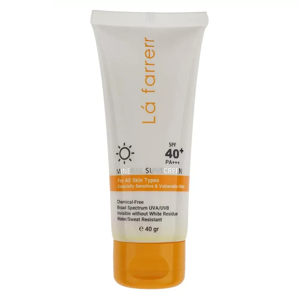 کرم ضد آفتاب بی رنگ لافارر SPF40 مناسب دوران بارداری بانوان حجم 40 میلی‌لیتر — تصویر ۲