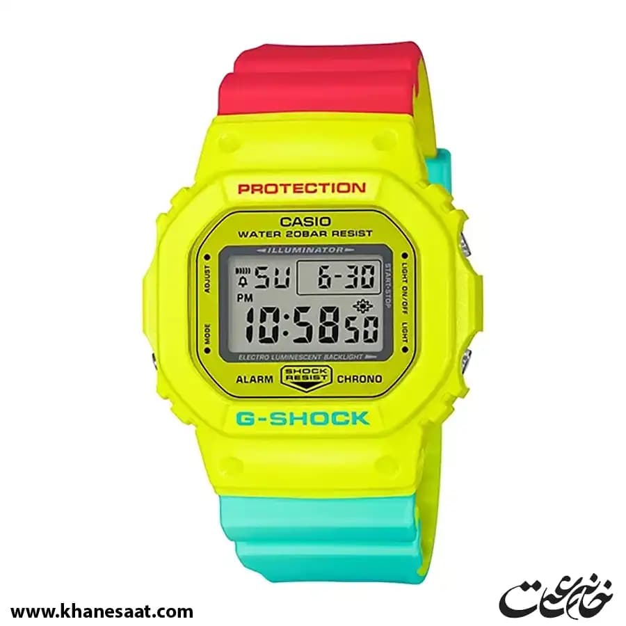ساعت مچی زنانه کاسیو جی شاک مدل DW-5600CMA-9DR