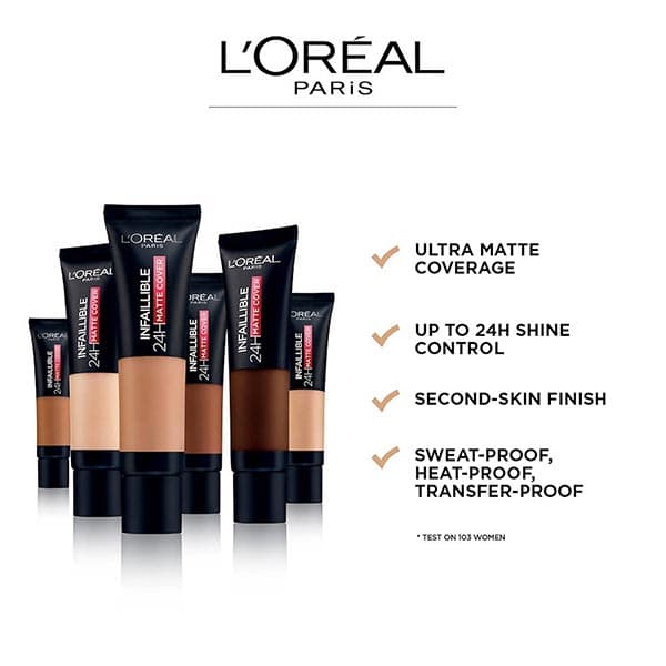 کرم پودر تیوپی مت کاور لورال شماره ۲۹۰ L’Oréal — تصویر ۲