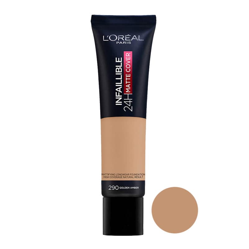 کرم پودر تیوپی مت کاور لورال شماره ۲۹۰ L’Oréal
