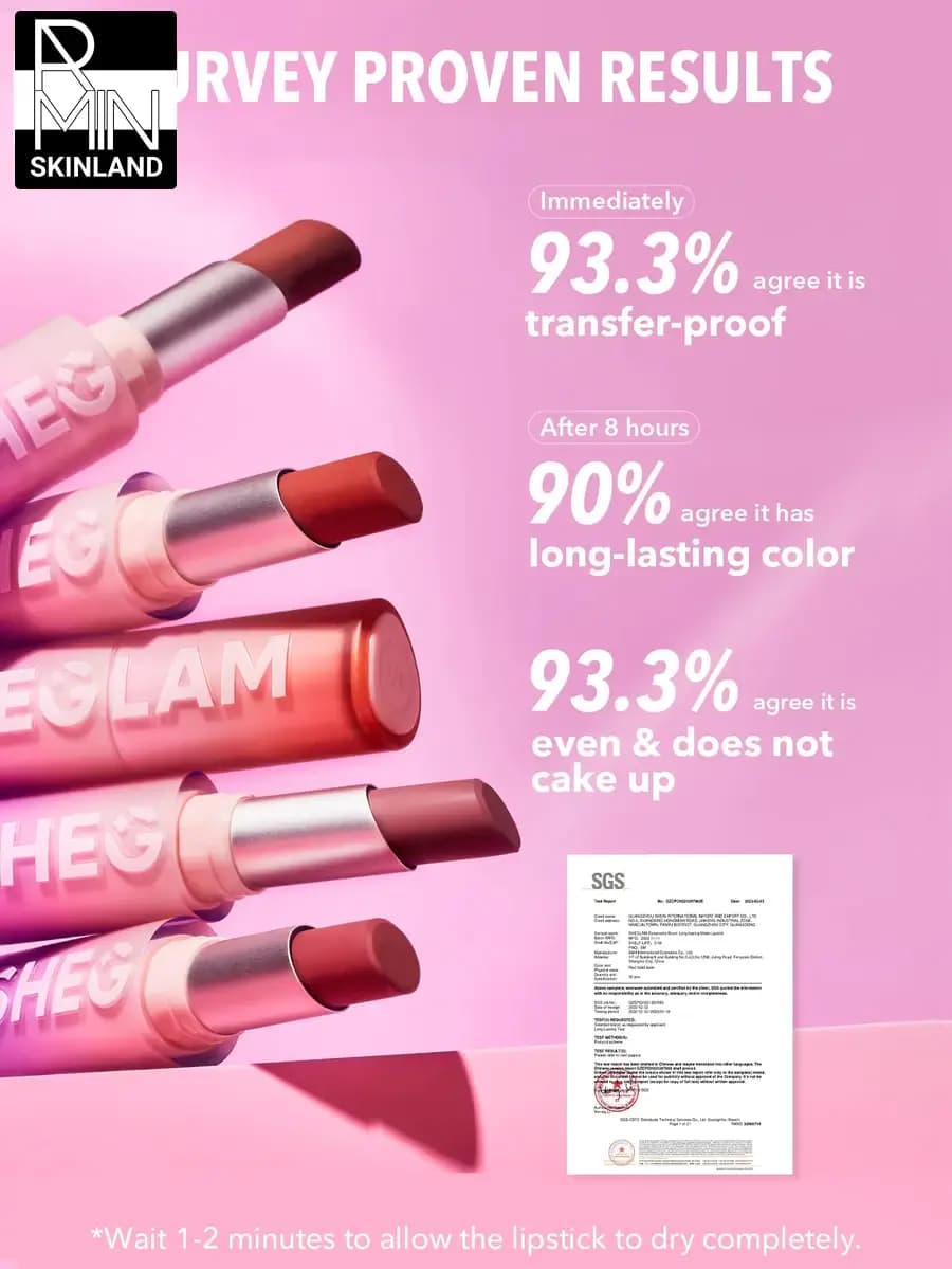 رژ لب جامد شیگلم مدل DYNAMATTE BOOM LONG-LASTING MATTE — تصویر ۴