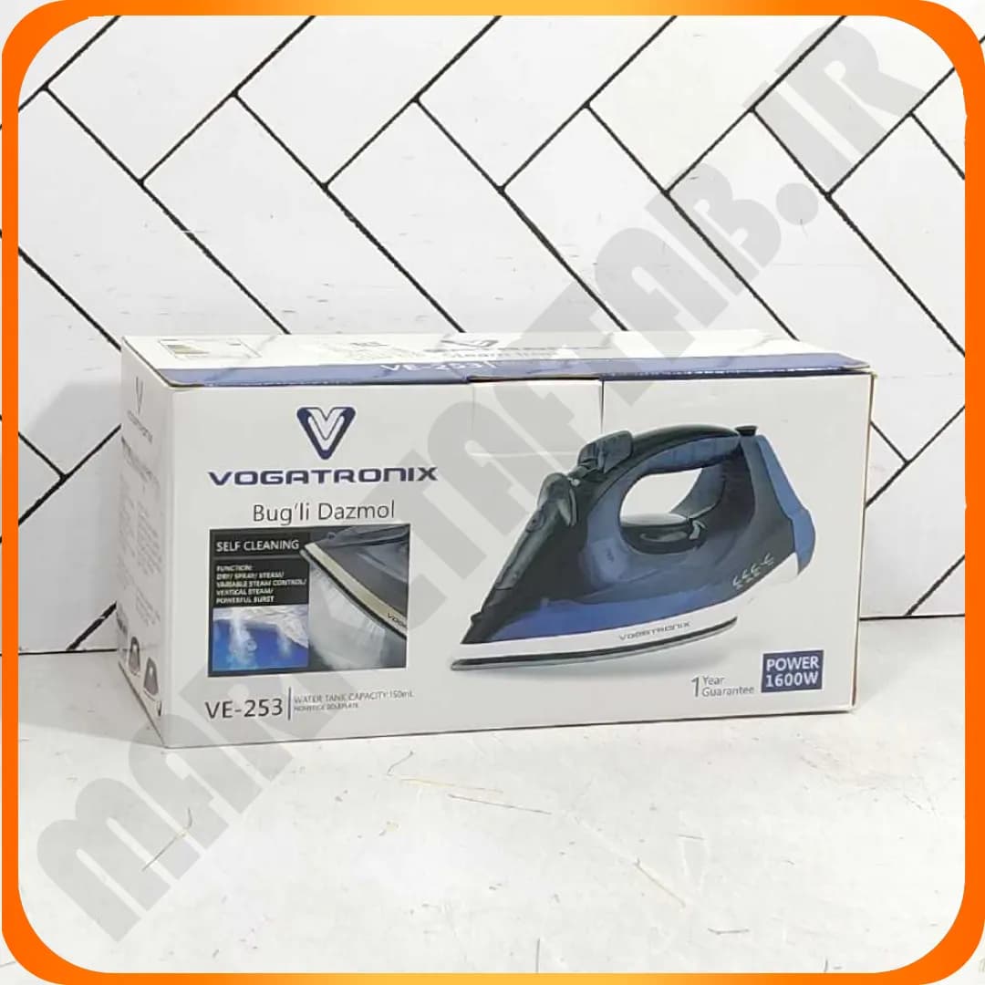 اتو بخار 1600 وات VE-253 آبی ووگاتی