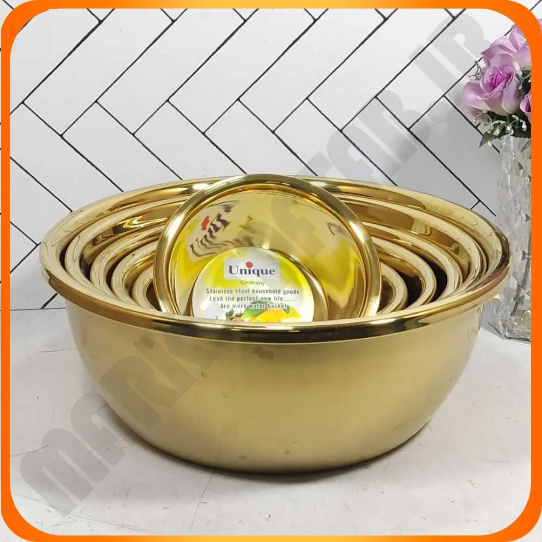 سرویس لگن 6 پارچه طلایی یونیک جرمنی