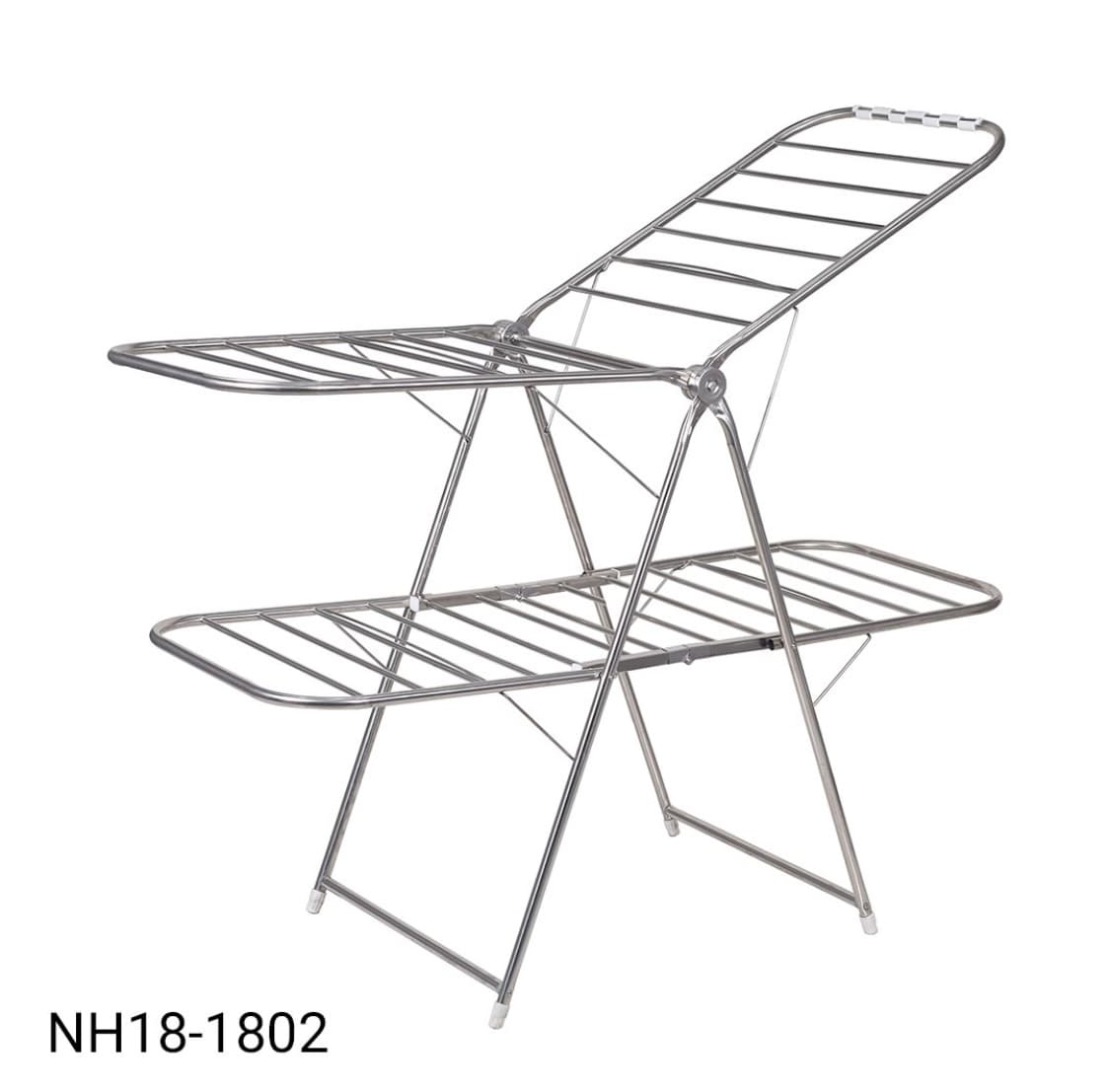 بند رخت نیوهوم مدل استیل میله 19 چهار بال کد NH18-1802 — تصویر ۳