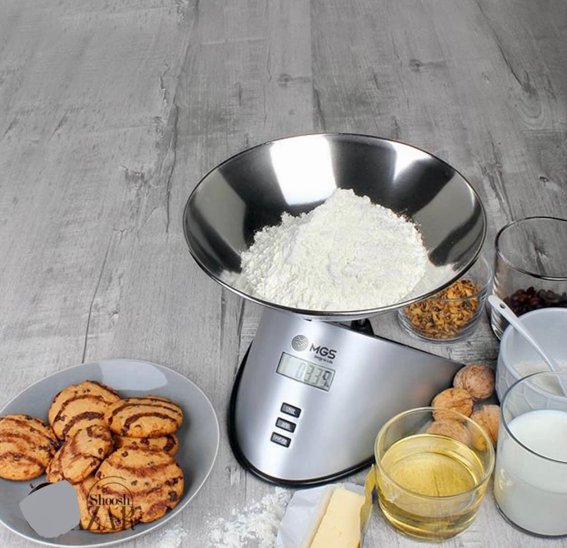 ترازو 5 کیلویی دیجیتال نقره ای آشپزخانه نیوهوم کد NH4052 — تصویر ۲