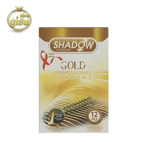 کاندوم طلایی Golden شادو بسته 12 عددی
