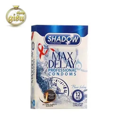 کاندوم تاخیری مضاعف Max Dlay شادو بسته 12 عددی