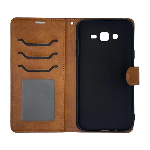 کیف چرمی کلاسوری سامسونگ J700/ J7 2015 بند دار — تصویر ۴