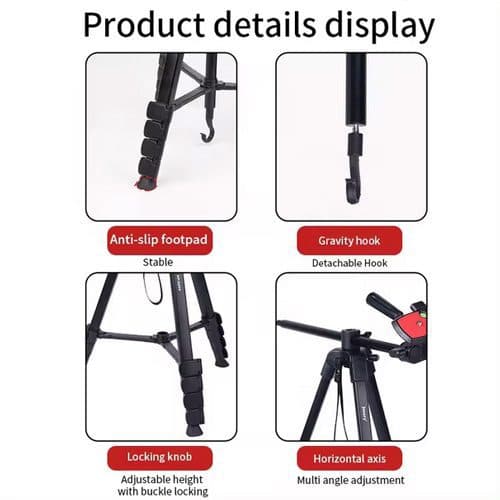 سه پایه جیماری مدل Jmary KP-2209 Camera Tripod — تصویر ۵