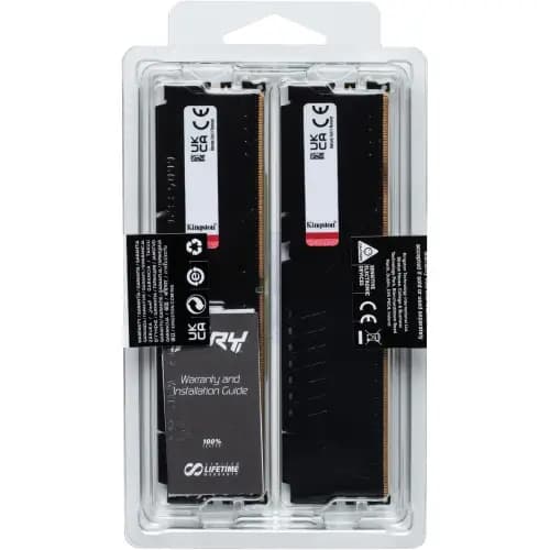 رم کامپیوتر کینگستون مدل Kingston Fury Beast RGB 32GB (2x16GB) 5200MHz CL40 DDR5 Dual — تصویر ۲