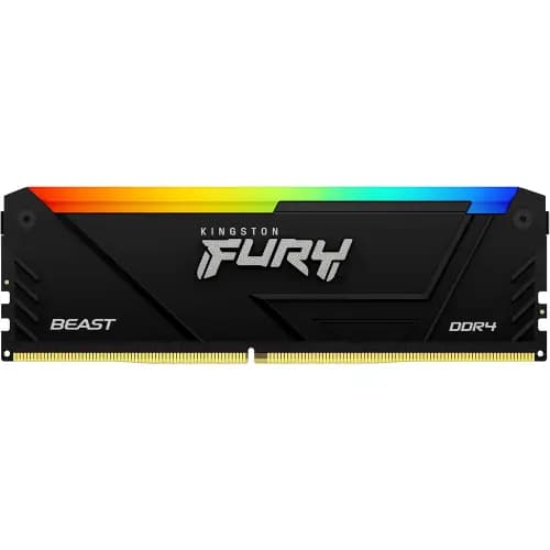 رم کامپیوتر کینگستون مدل KINGSTONE FURY BEAST RGB 32GB CL18 DDR4 3200 Single — تصویر ۳