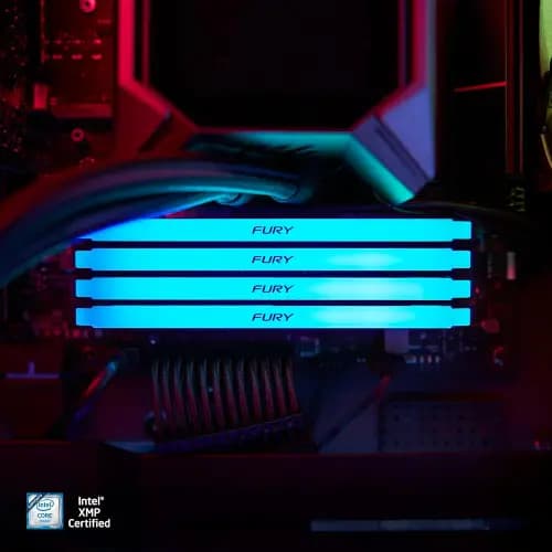 رم کامپیوتر کینگستون مدل KINGSTONE FURY BEAST RGB 32GB CL18 DDR4 3200 Single — تصویر ۲