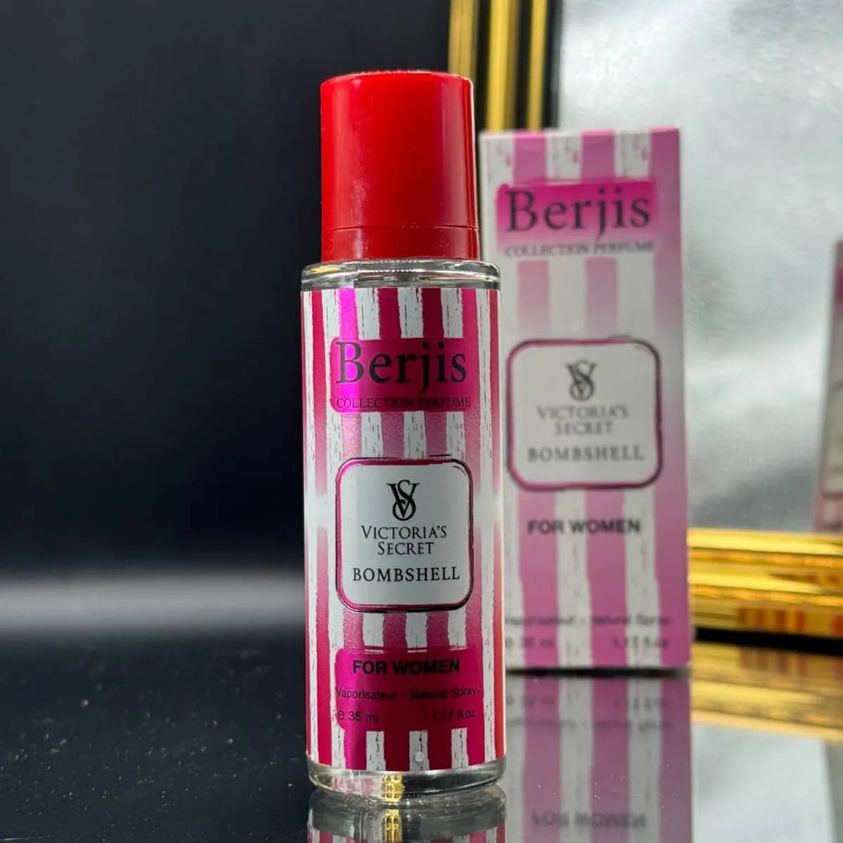 عطر جیبی زنانه ویکتوریا سکرت برجیس (berjis)- حجم 3۵میل — تصویر ۲