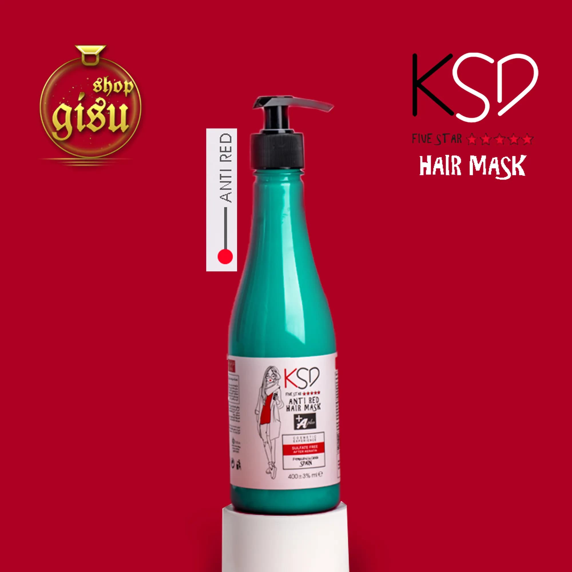 ماسک مو با آبکشی ضد قرمزی کی اس دی (KSD) 400 میل