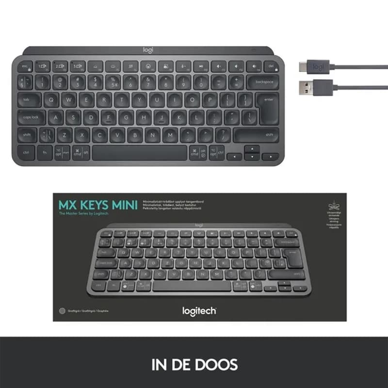 کیبورد بی سیم لاجیتک مدل MX KEYS MINI — تصویر ۴