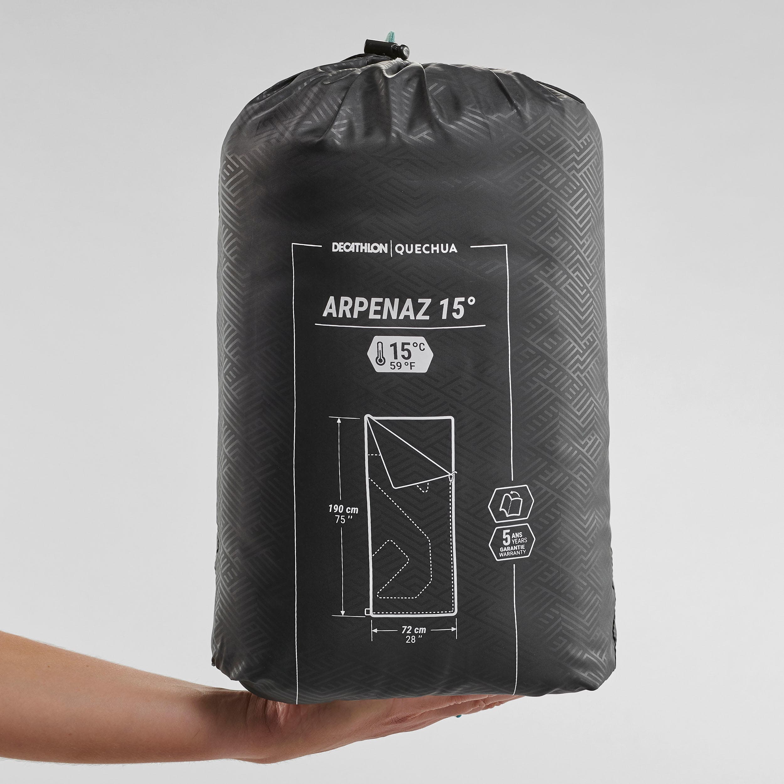کیسه خواب کچوا مدل QUECHUA ARPENAZ 15 — تصویر ۲